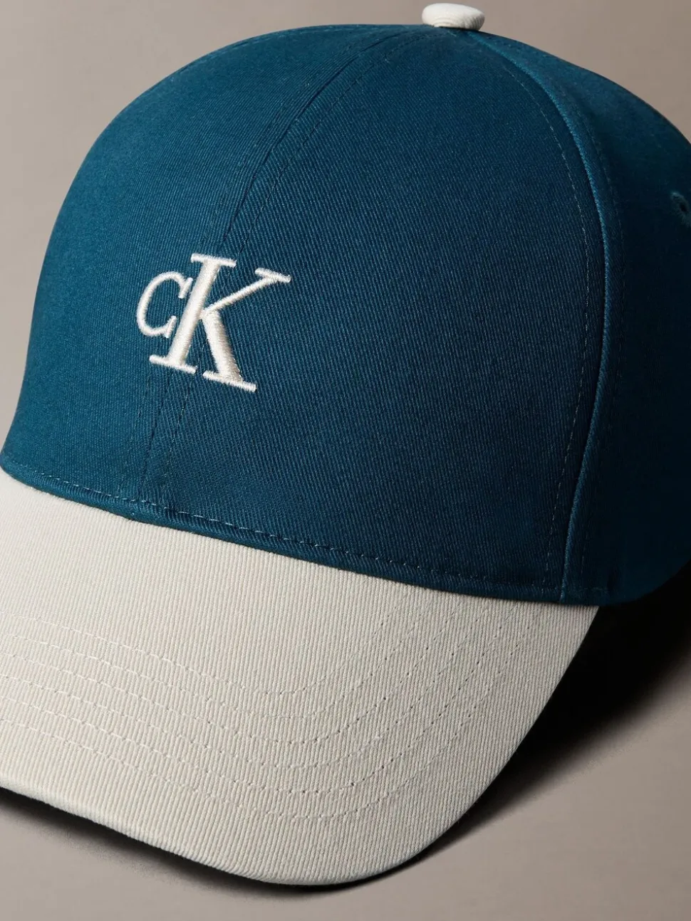 Calvin Klein Blue Colorblock Embroidered Logo Cap