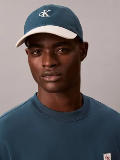 Calvin Klein Blue Colorblock Embroidered Logo Cap