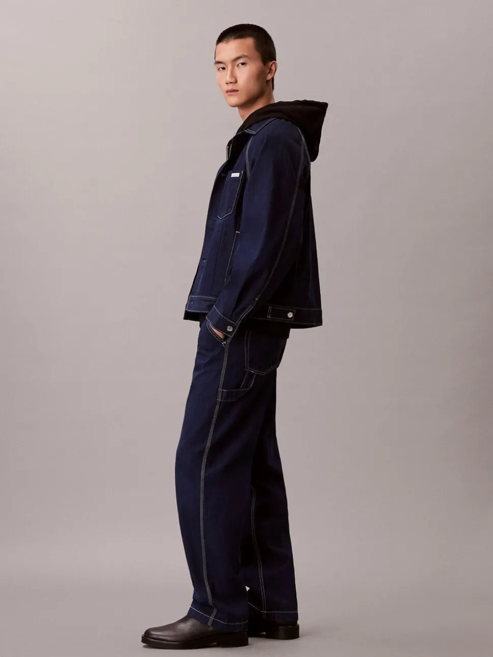 Calvin Klein Blue Denim Darted Carpenter Jeans