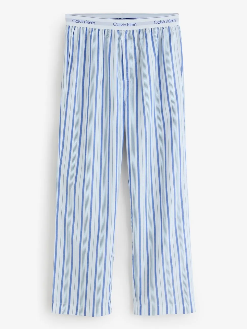 Calvin Klein Blue Poplin Long-Sleeve Button-Down Shirt Set