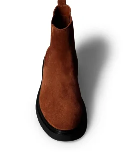 Calvin Klein Brown Suede Chelsea Boots