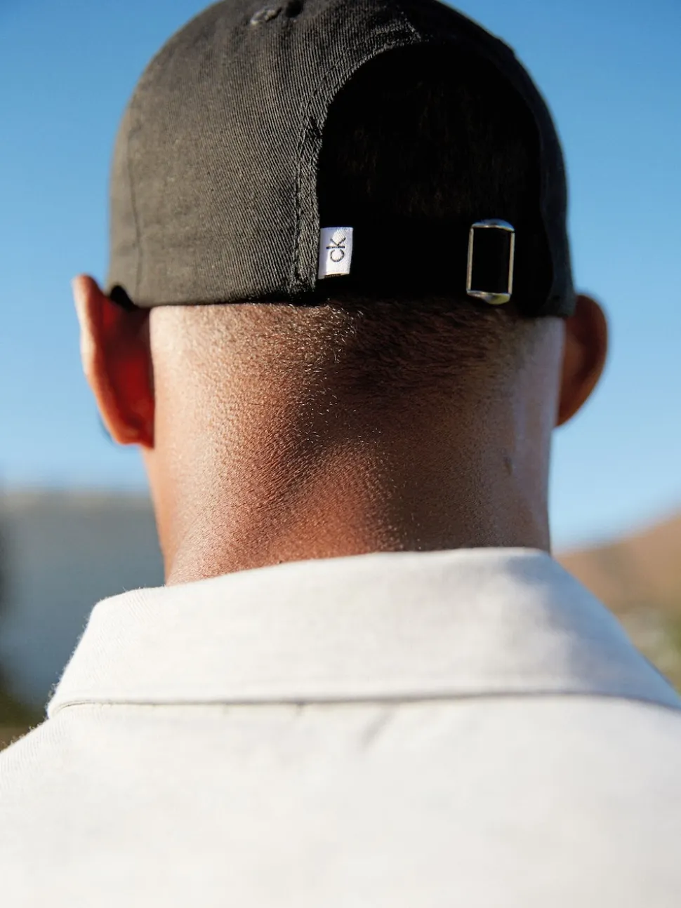 Calvin Klein Golf 100% Cotton Twill Black Caps