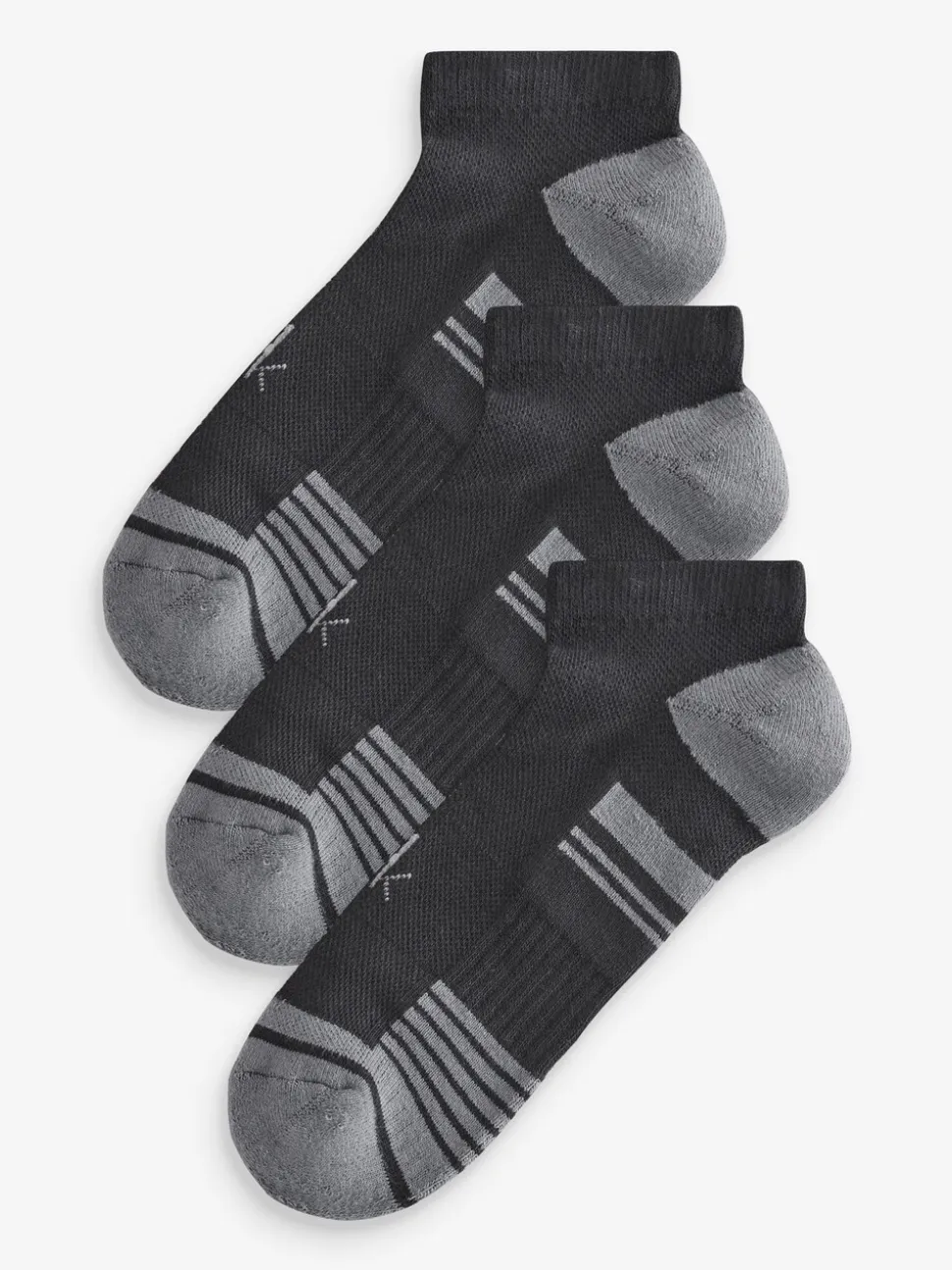Calvin Klein Golf Tech Black Trainers Socks 3 Pack