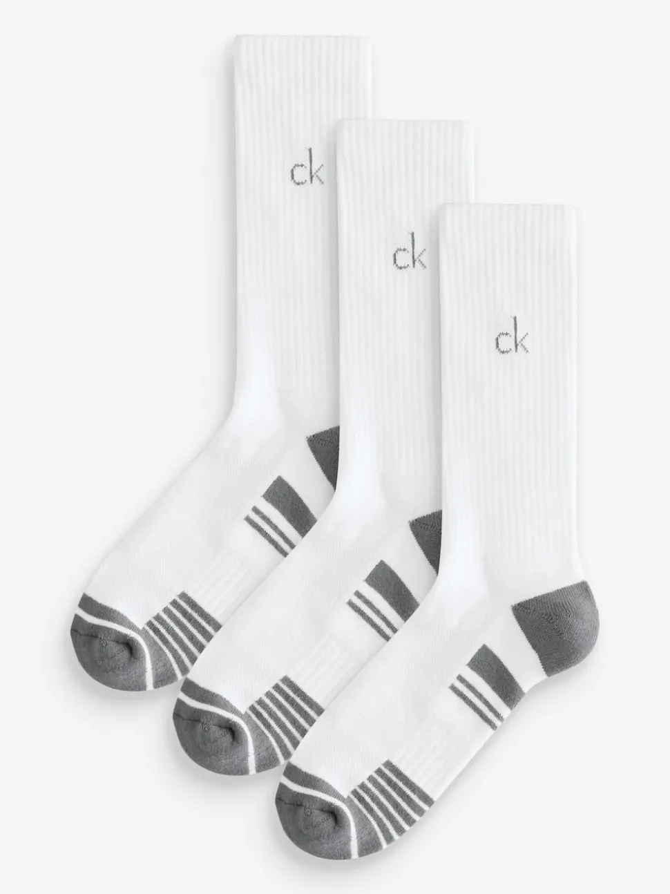 Calvin Klein Golf Tech Crew Black Socks 3 Pack