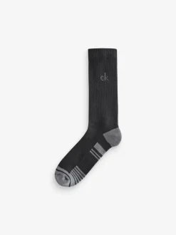 Calvin Klein Golf Tech Crew Black Socks 3 Pack