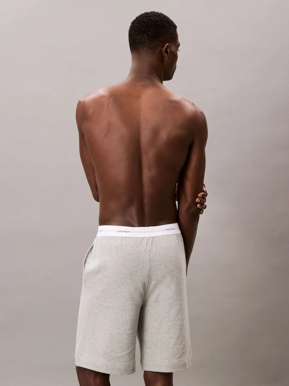 Calvin Klein Grey Lounge Icon Cotton Terry Sleep Shorts