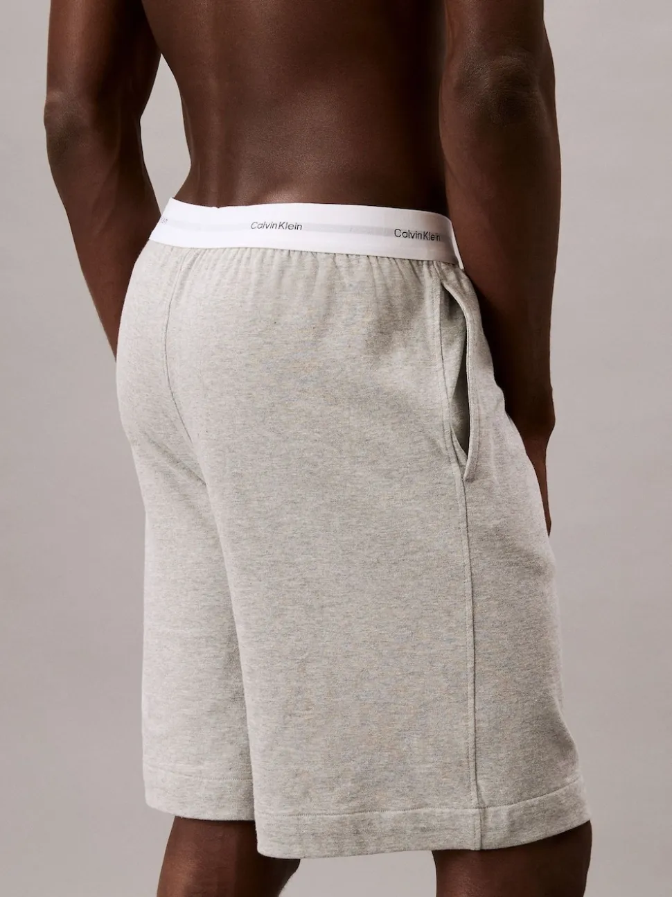 Calvin Klein Grey Lounge Icon Cotton Terry Sleep Shorts