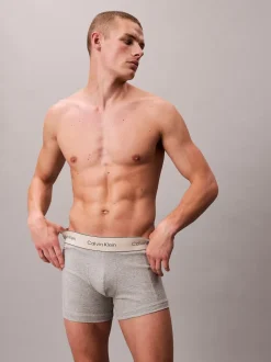 Calvin Klein Grey/White/Cream Heritage Cotton Stretch Boxer Briefs 3 Pack