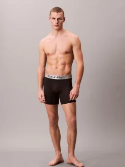 Calvin Klein Red/Blue/Black Micro Stretch Boxer Briefs 3 Pack