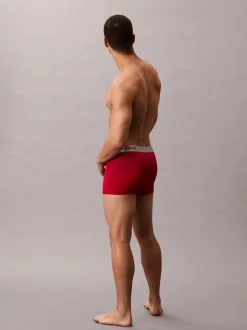 Calvin Klein Red/Blue/Black Micro Stretch Boxer Trunks 3 Pack