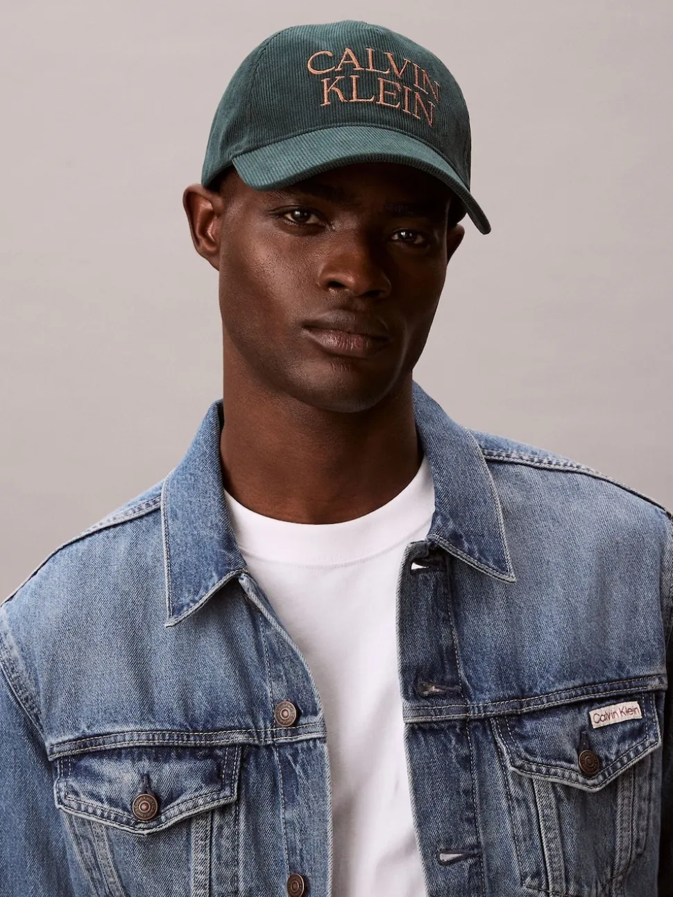 Calvin Klein Teal Corduroy Cap