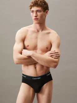 Calvin Klein Tonal Black/Tonal Black/Tonal Black 3 Pack Briefs - Icon Cotton Stretch