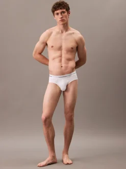 Calvin Klein White 3 Pack Briefs - Icon Cotton Stretch
