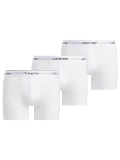 Calvin Klein White Icon Cotton Stretch Boxer Briefs 3 Pack
