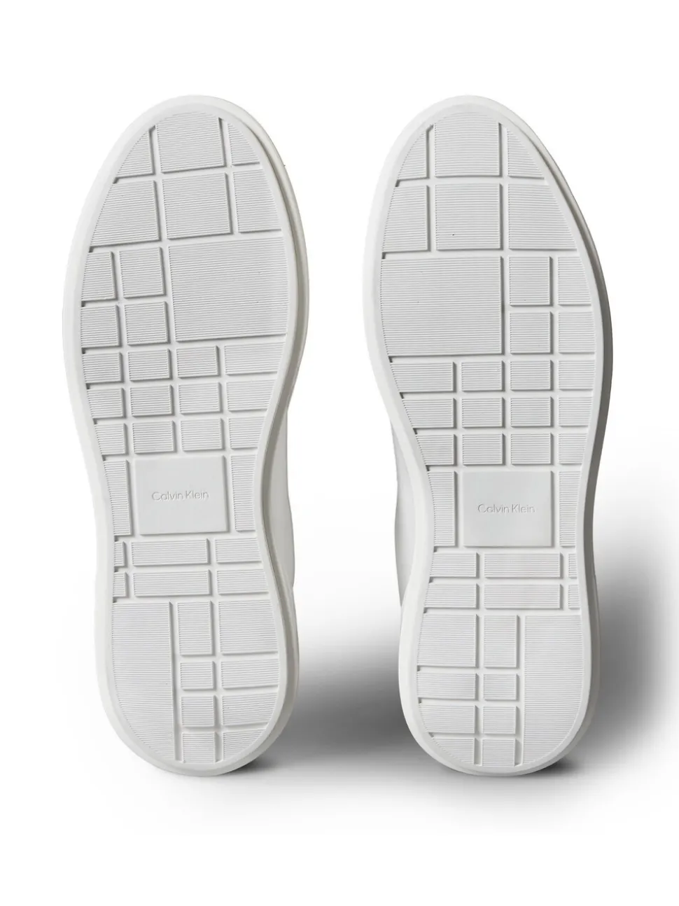 Calvin Klein White Leather Durable Traction NYC Trainers