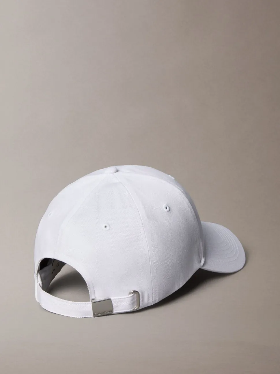 Calvin Klein White Monogram Woven Patch Cap