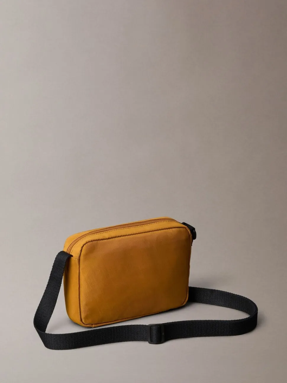 Calvin Klein Yellow Bold Logo Nylon Camera Bag