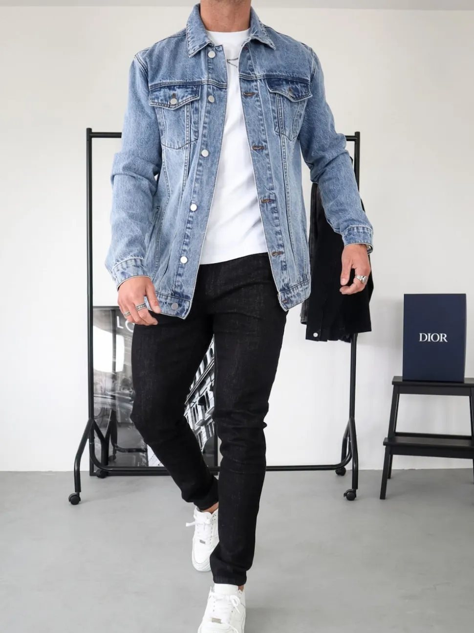 CAPO Black Slim Fit Denim Jeans