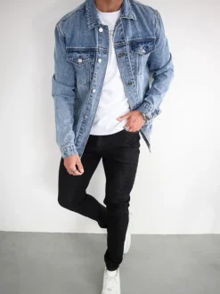 CAPO Black Slim Fit Denim Jeans