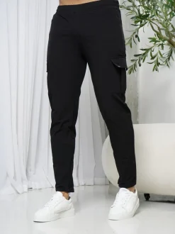 CAPO Black Utility Cargo Joggers
