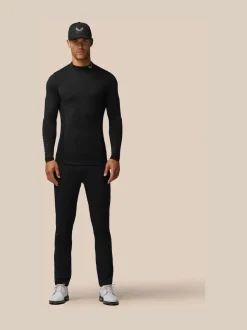 Castore Black Club Thermal Mock Neck Golf Base Layer