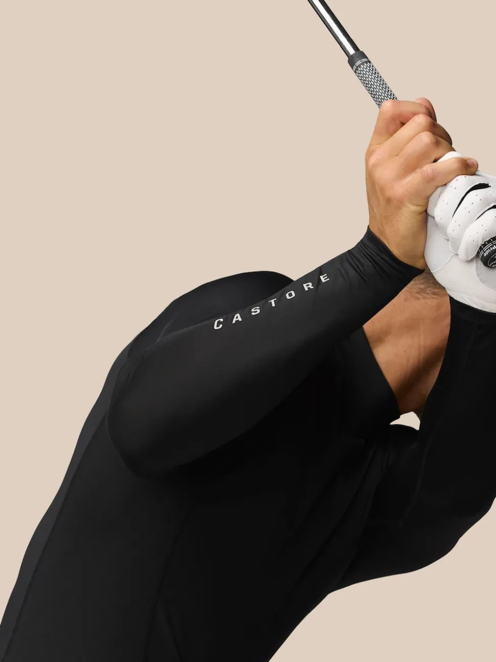 Castore Black Club Thermal Mock Neck Golf Base Layer