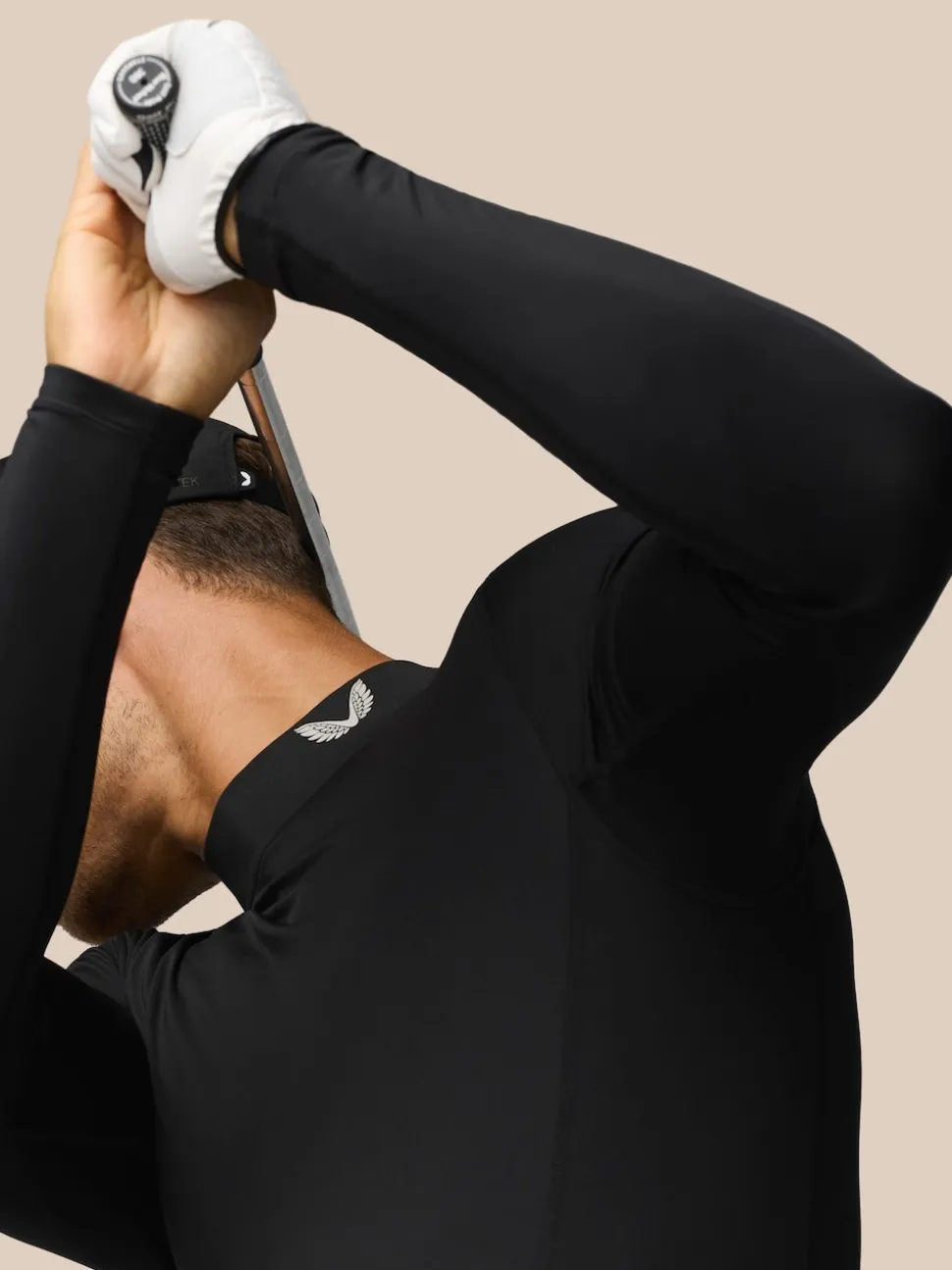 Castore Black Club Thermal Mock Neck Golf Base Layer