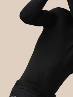 Castore Black Club Thermal Mock Neck Golf Base Layer