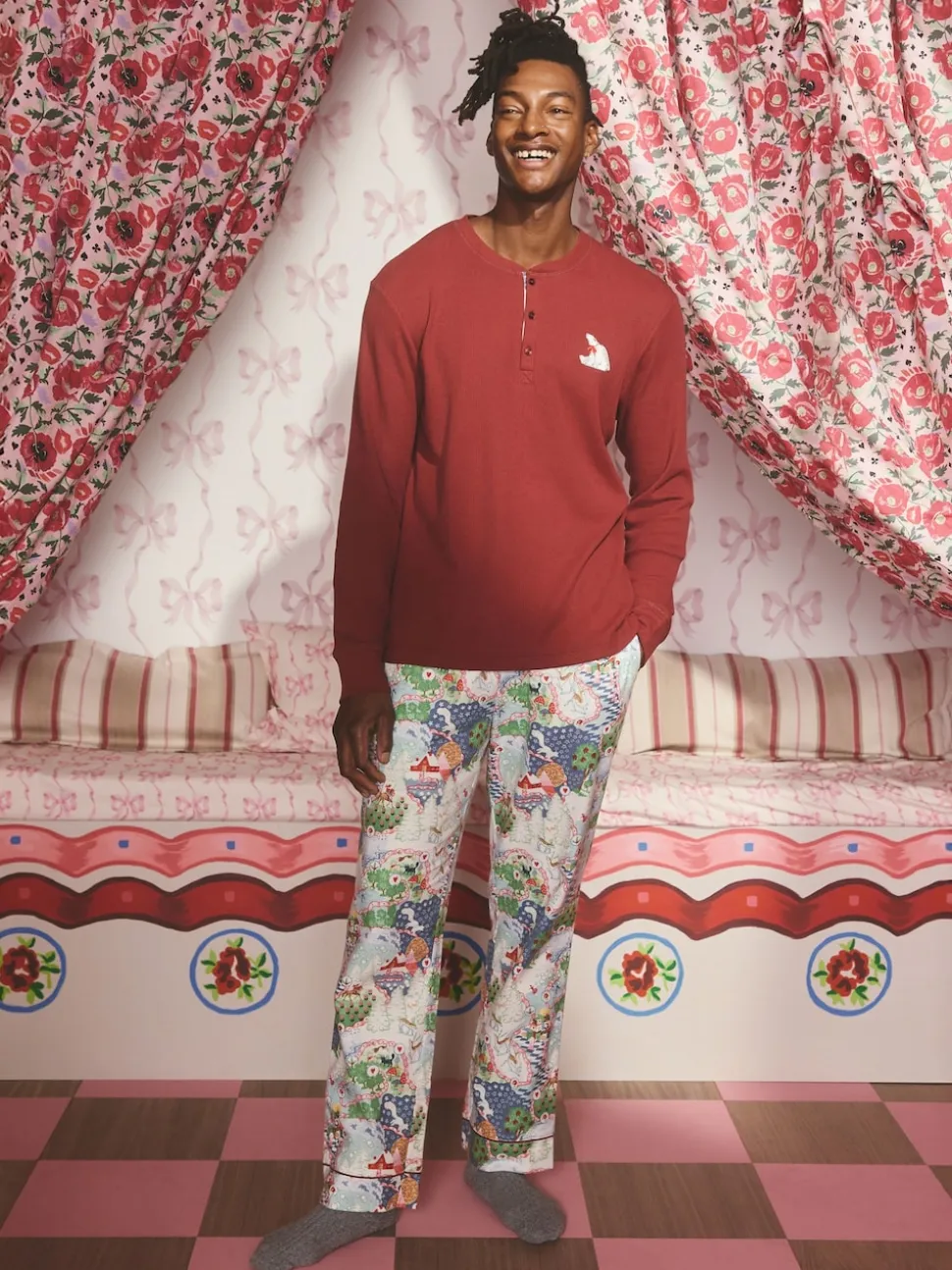 Cath Kidston Christmas Journey Mens Pyjamas