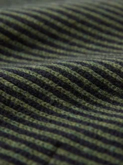 Celtic & Co Blue Men'S Lambs Vertical Strip Scarf