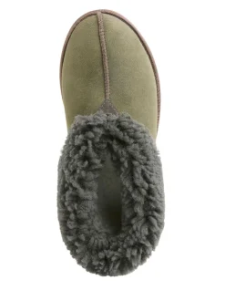 Celtic & Co. Green Men'S Sheepskin Bootee Slippers