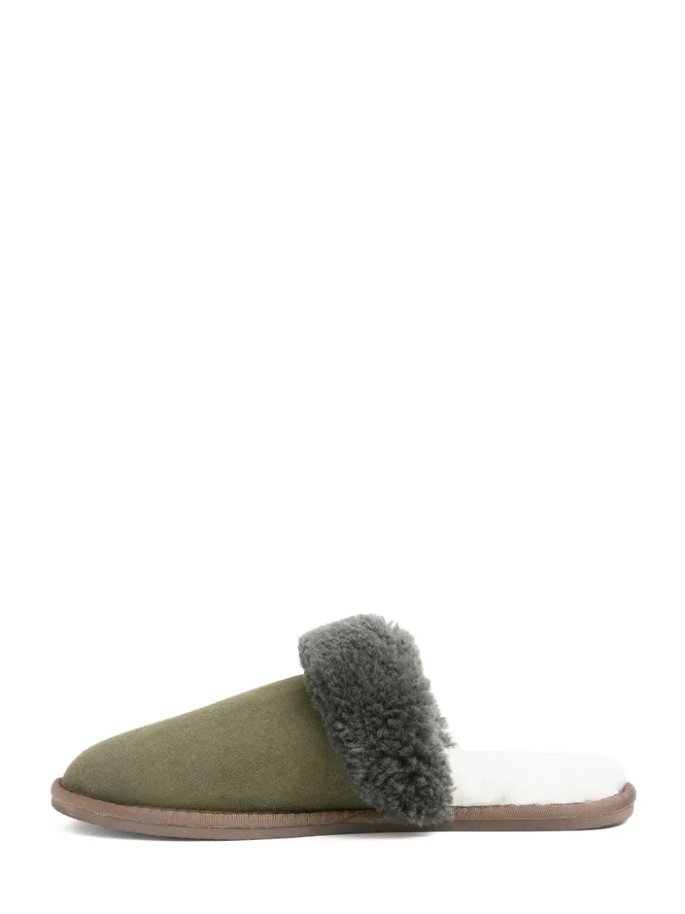 Celtic & Co Green Mens Sheepskin Mules