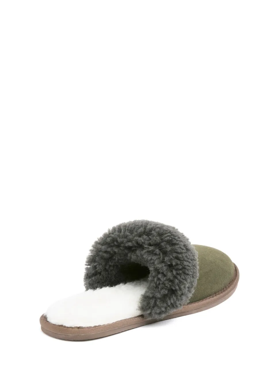 Celtic & Co Green Mens Sheepskin Mules