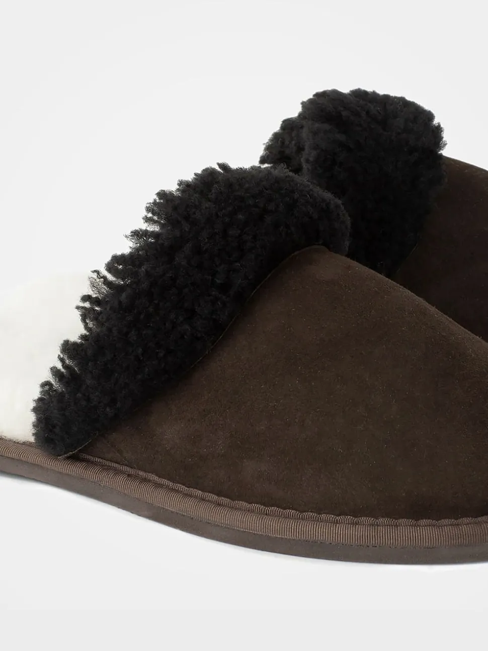 Celtic & Co. Men'S Sheepskin Brown Mules