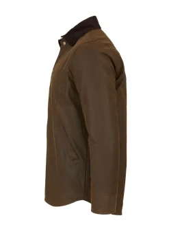 Celtic & Co. Mens Waxed 100% Cotton Brown Overshirt