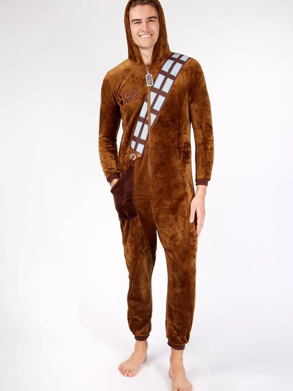 Character Brown Star Wars Chewbacca Fleece All In One