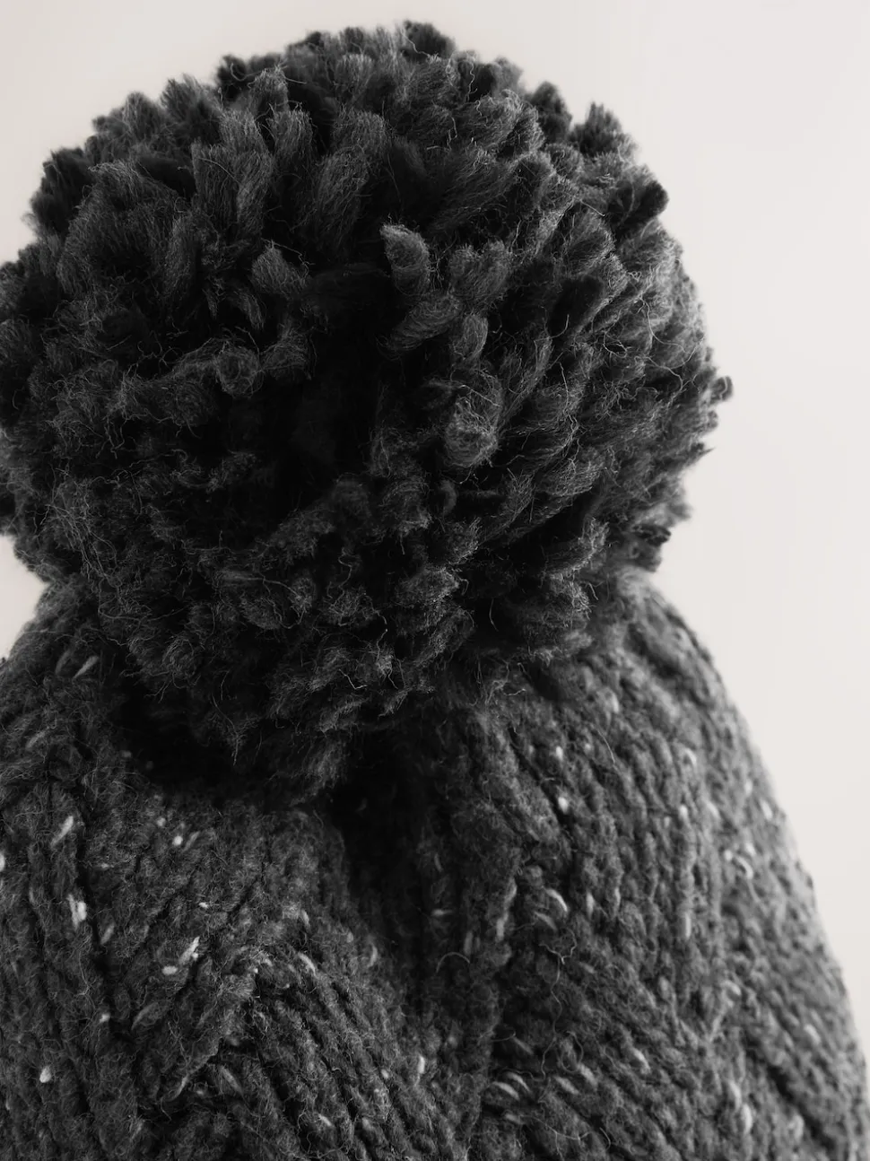 Charcoal Grey Bobble Hat