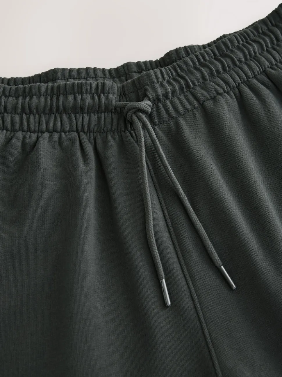 Charcoal Grey Brushback Heavyweight Open Joggers