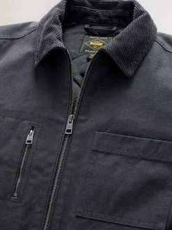 Charcoal Grey Canvas Chore Jacket
