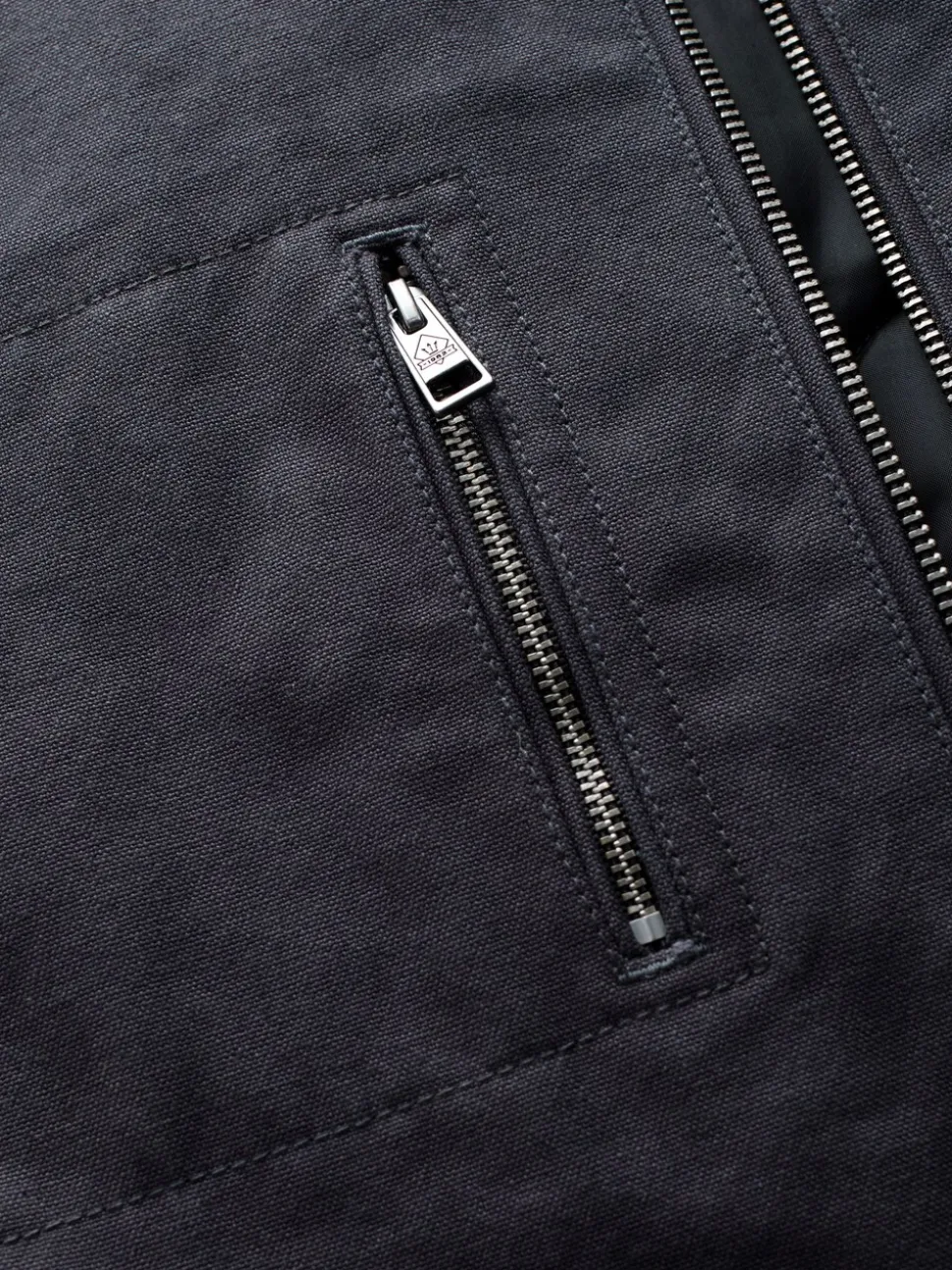 Charcoal Grey Canvas Chore Jacket