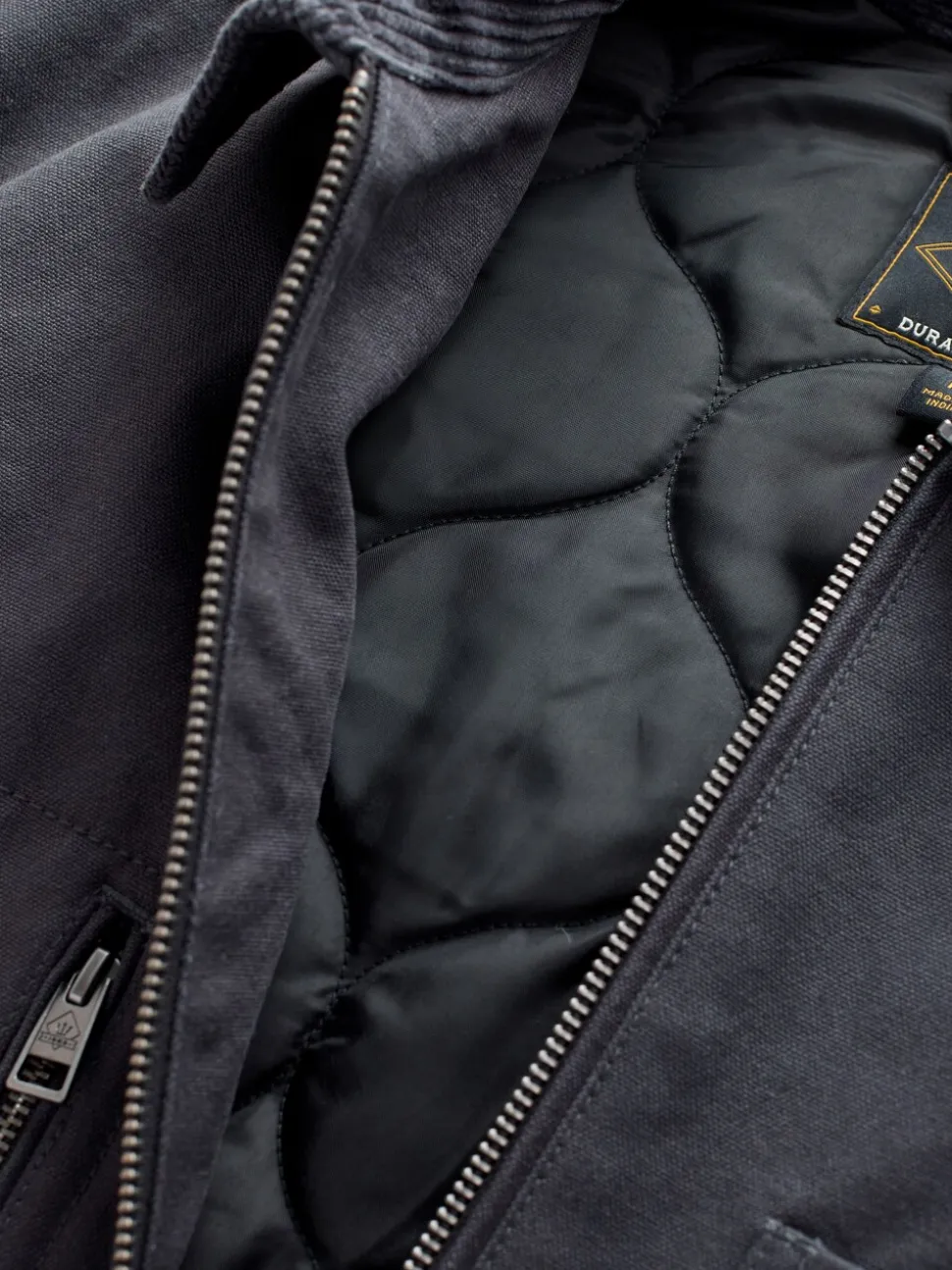Charcoal Grey Canvas Chore Jacket