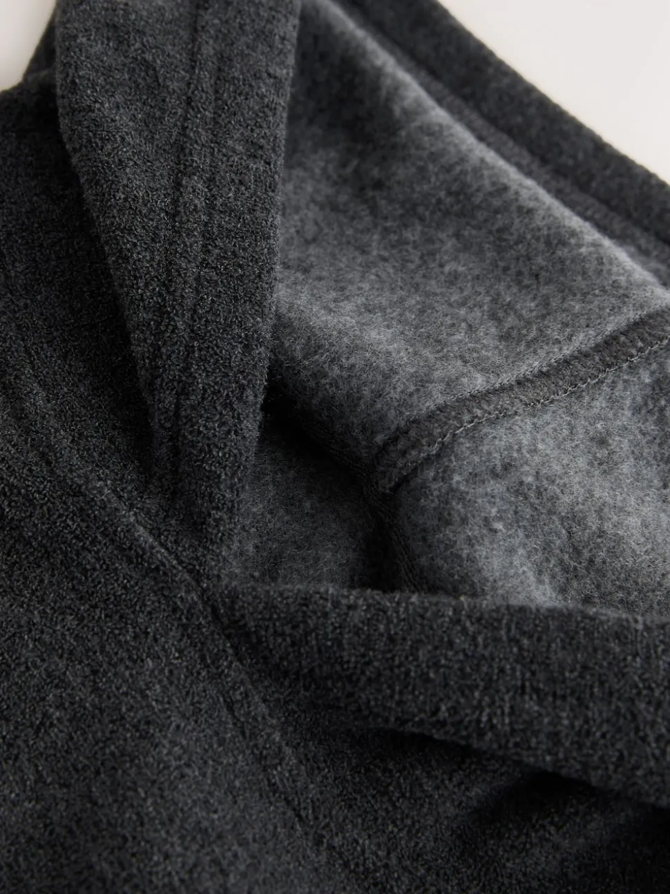 Charcoal Grey Hooded Towelling Pyjamas Set