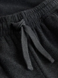 Charcoal Grey Hooded Towelling Pyjamas Set