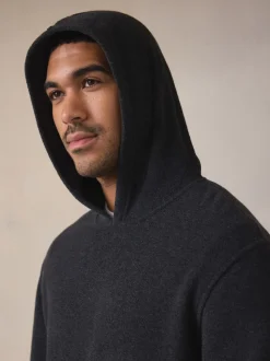 Charcoal Grey Hooded Towelling Pyjamas Set