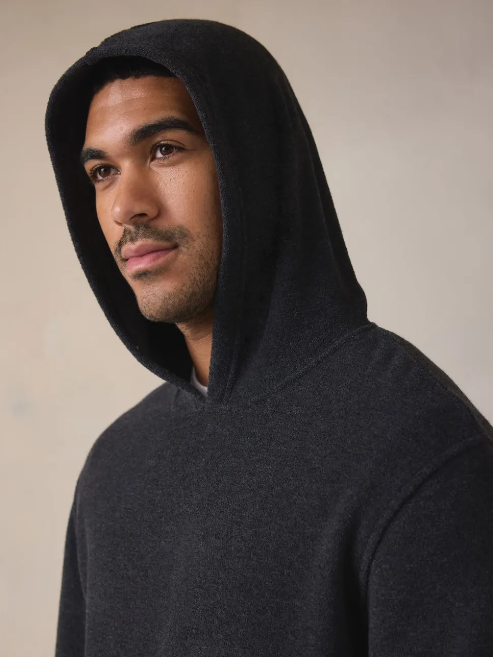 Charcoal Grey Hooded Towelling Pyjamas Set