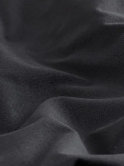 Charcoal Grey Regular Fit Long Sleeve Oxford Shirt