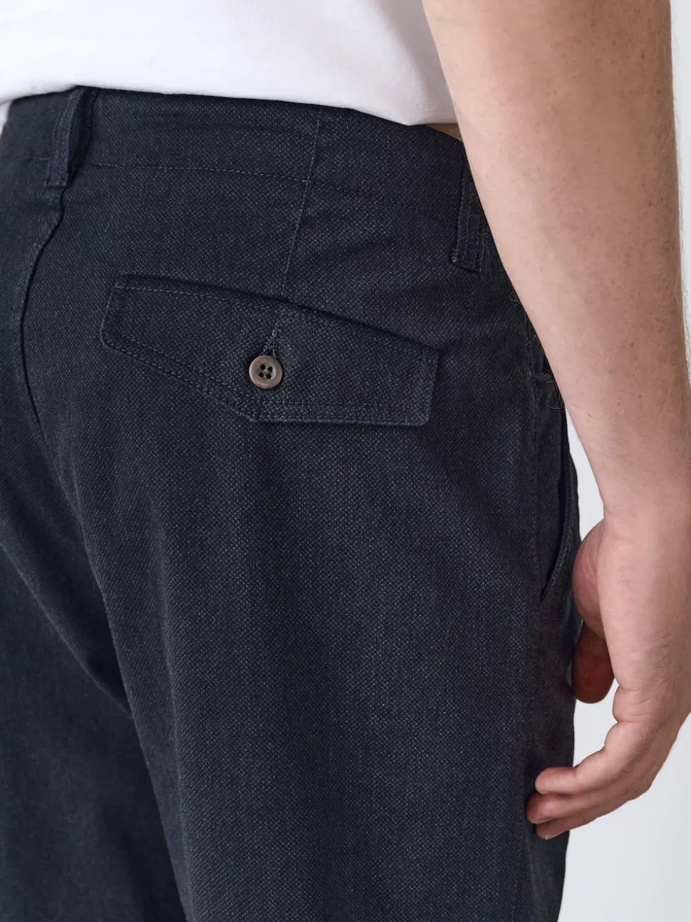 Charcoal Grey Regular Tapered Fit Heritage Cotton Rich Trousers