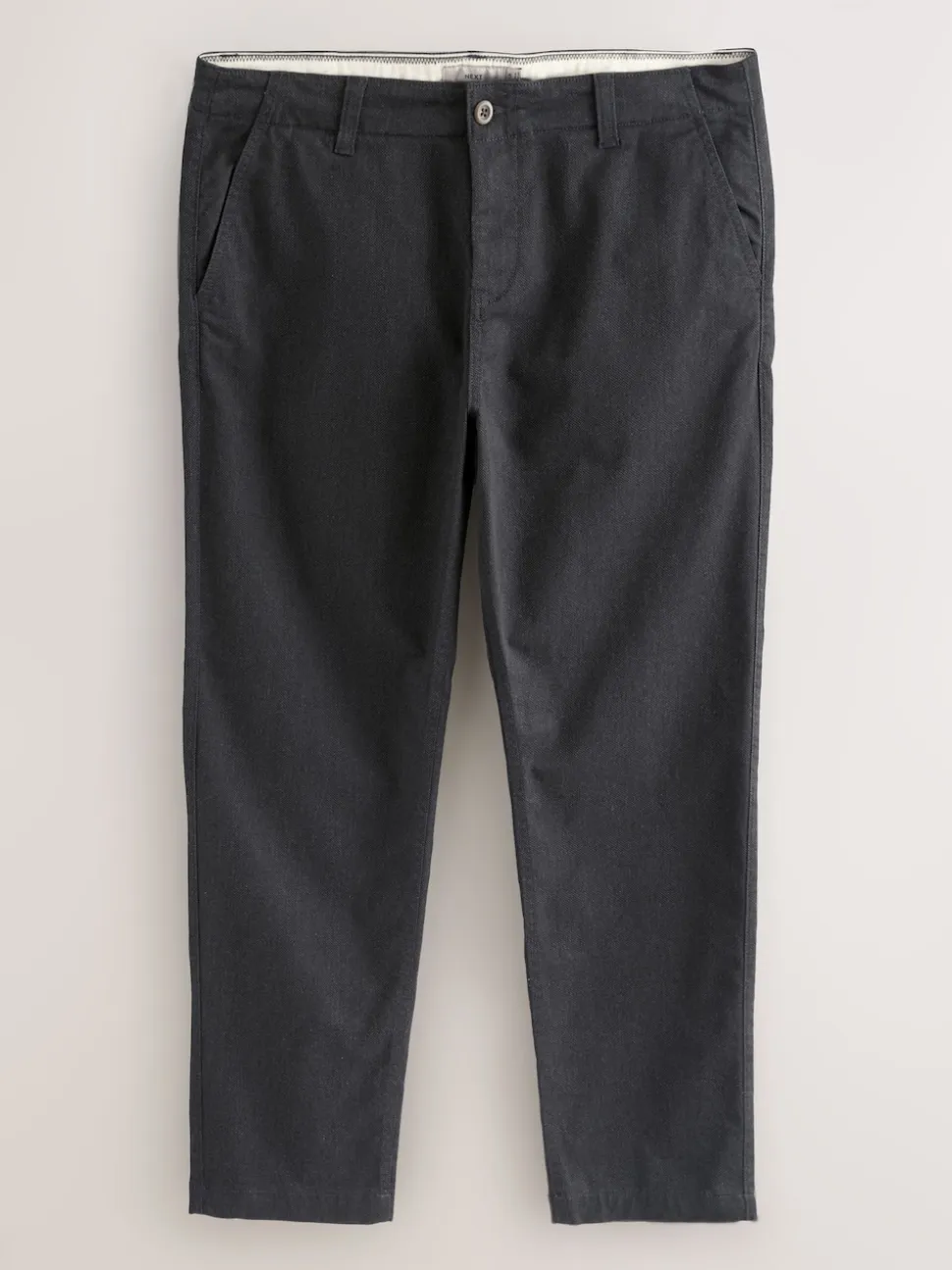 Charcoal Grey Regular Tapered Fit Heritage Cotton Rich Trousers