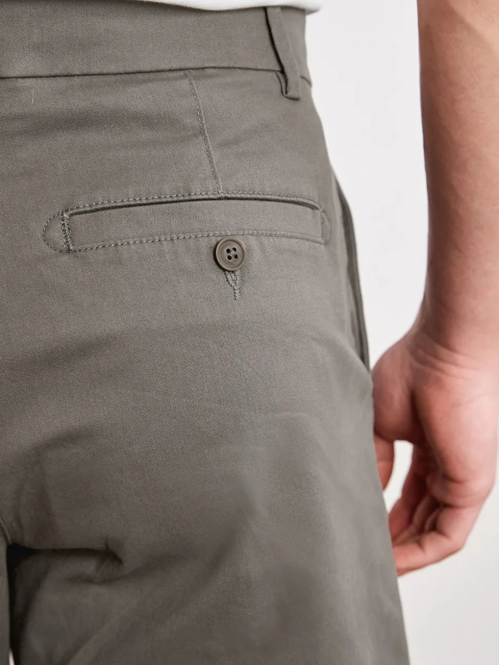 Charcoal Grey Relaxed Fit Stretch Chinos Shorts