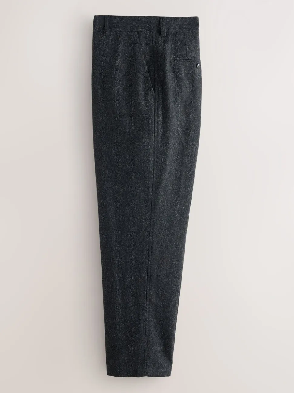 Charcoal Grey Relaxed Fit Wool Blend Suit Trousers